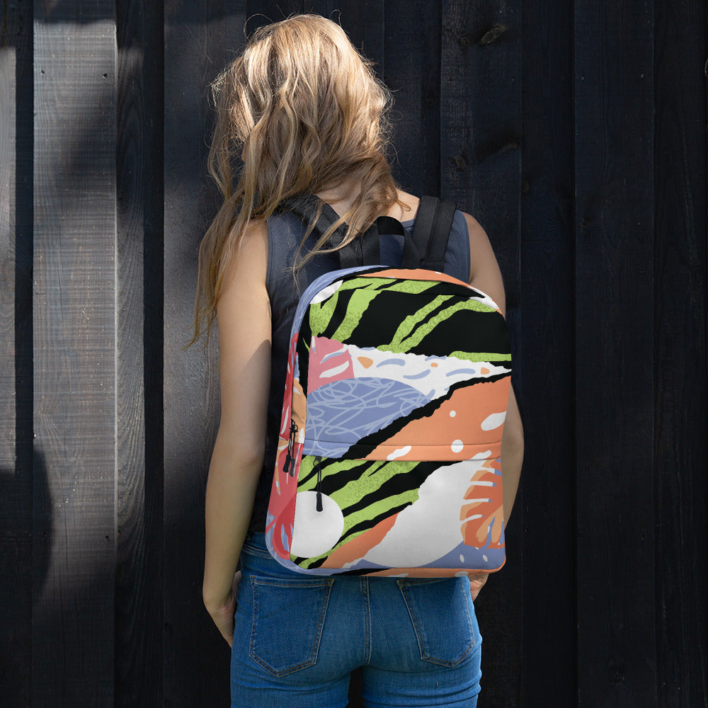 Pop art Green Backpack