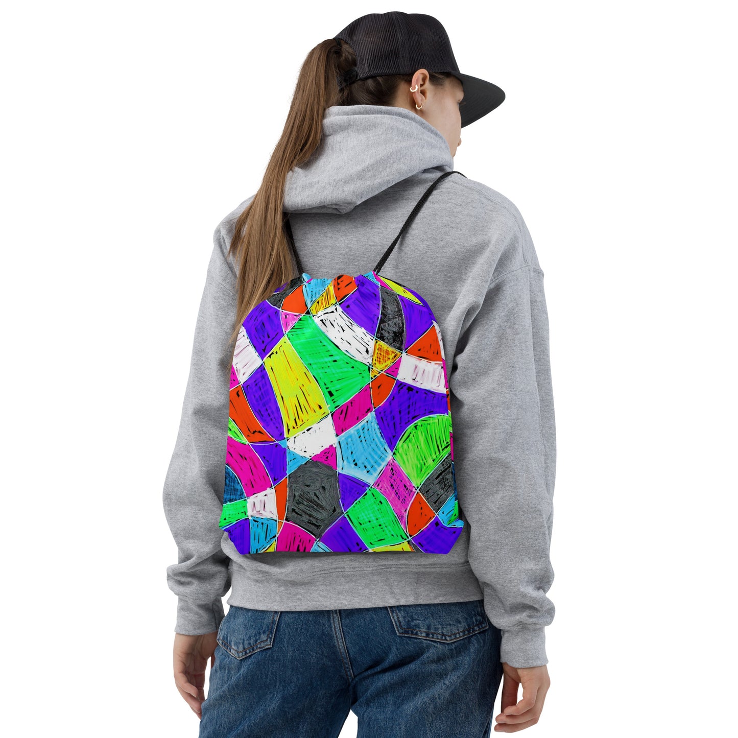 Artistic Drawstring Bag