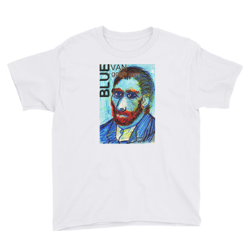 The Blue Van Gogh Logo Youth Short Sleeve T-Shirt / Artist - Margot House