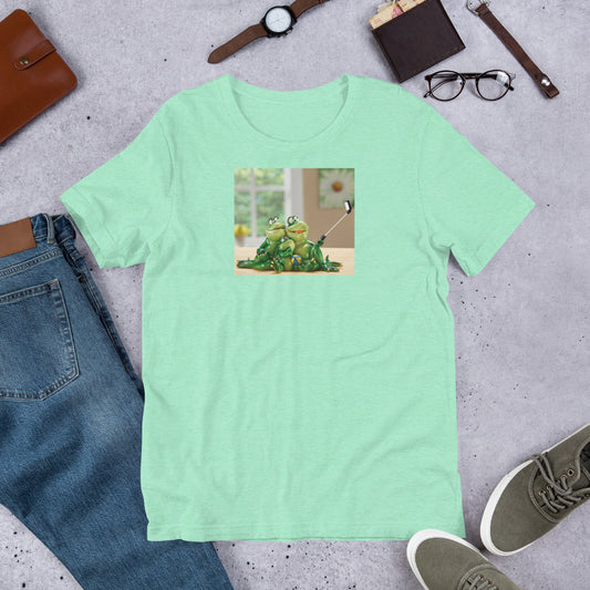 Froggy Family Selfie Short-Sleeve Unisex T-Shirt / Created by Byran Ameigh