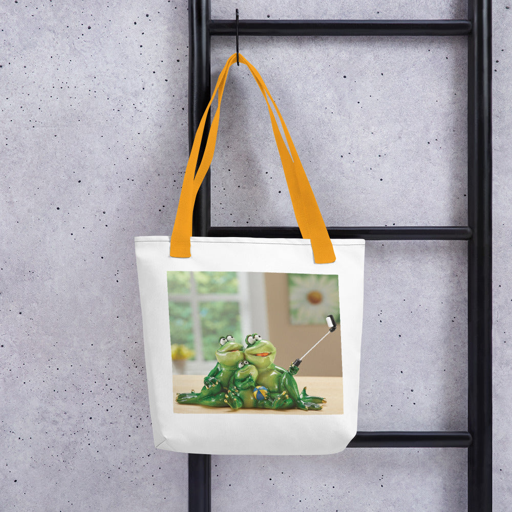 Froggy Family Selfie Tote bag / Created by Bryan Ameigh