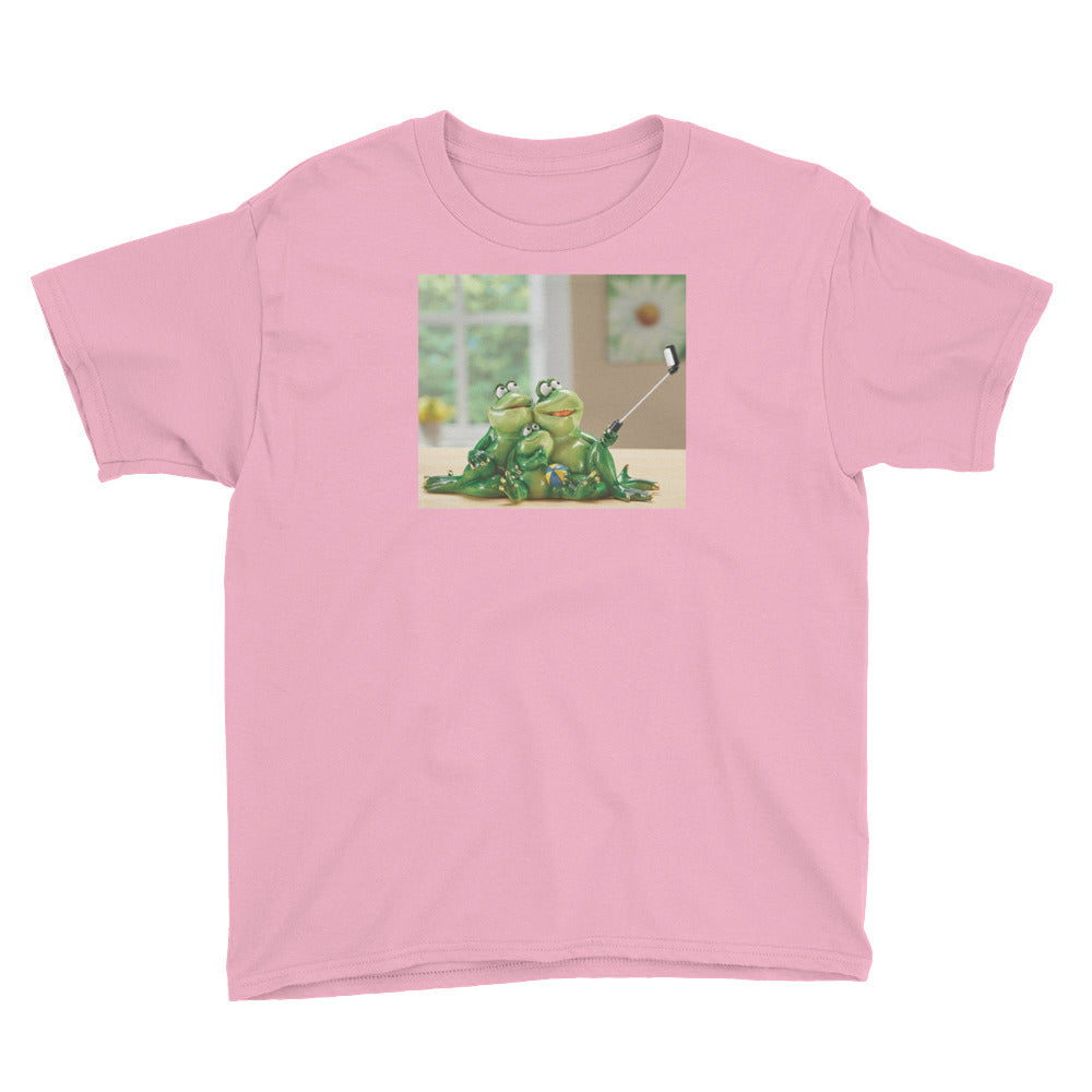 Froggy Family Selfie Youth Short Sleeve T-Shirt / Created by Bryan Ameigh