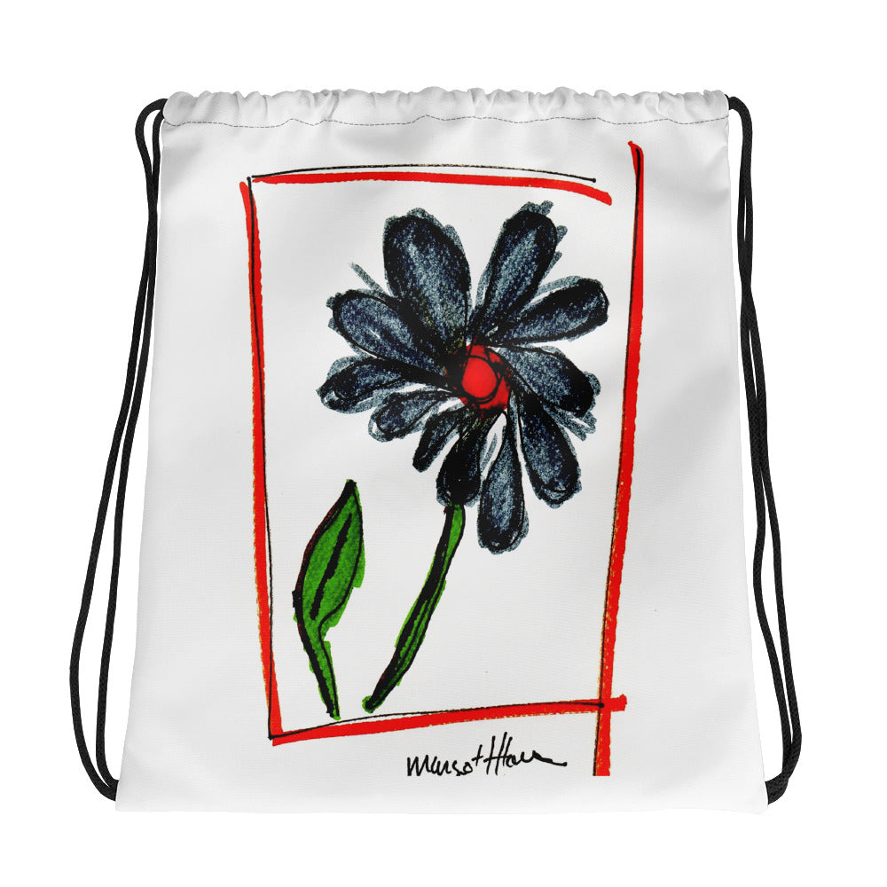 Flower Art Drawstring bag / Artist - Margot House