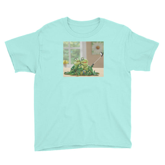 Froggy Family Selfie Youth Short Sleeve T-Shirt / Created by Bryan Ameigh