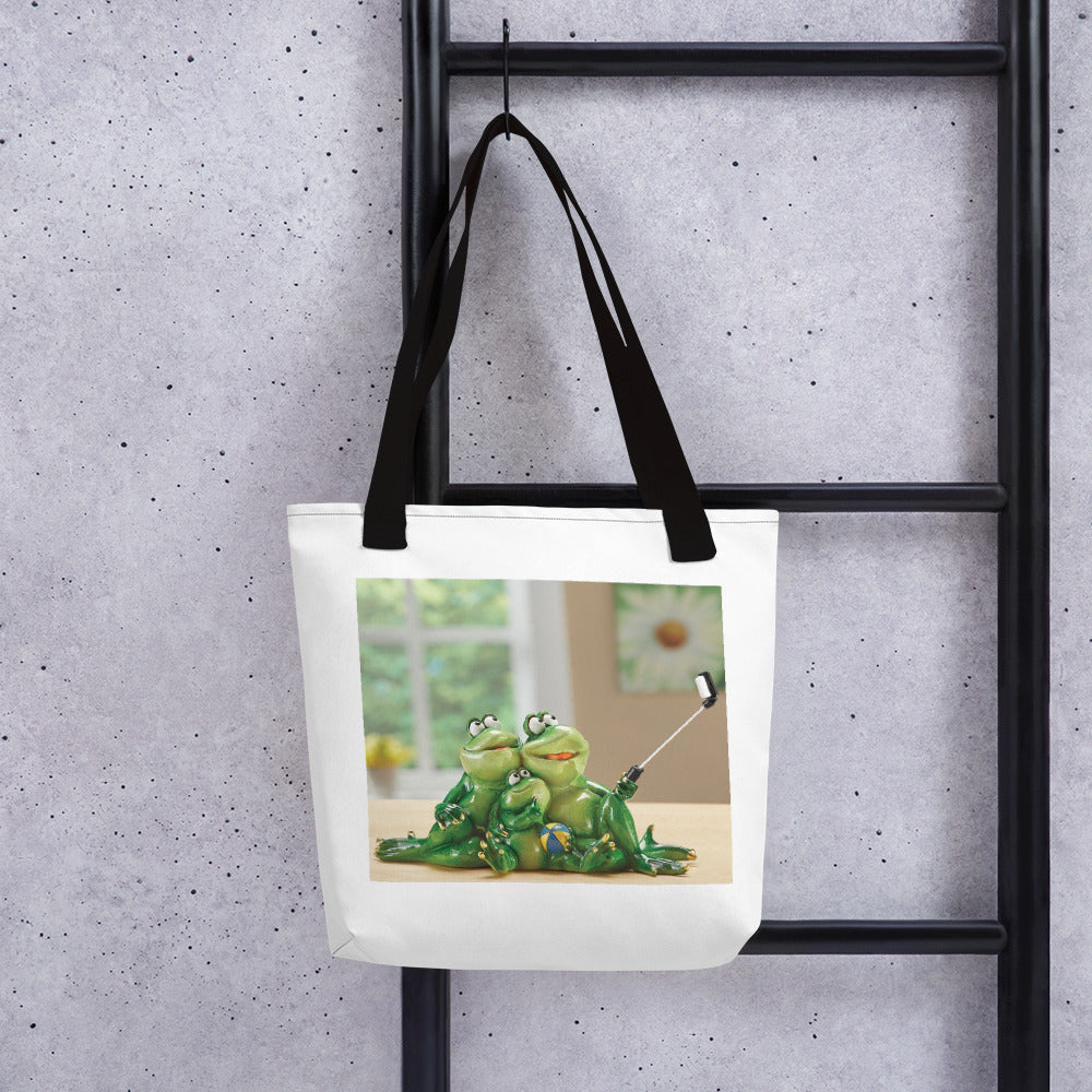 Froggy Family Selfie Tote bag / Created by Bryan Ameigh