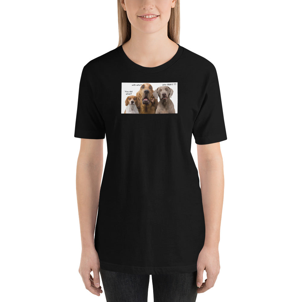 Funny Dog Talk Short-Sleeve Unisex T-Shirt /Artist - Bryan Ameigh
