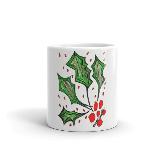Christmas Holly Mug / Artist - Margot House