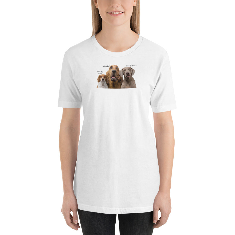 Funny Dog Talk Short-Sleeve Unisex T-Shirt /Artist - Bryan Ameigh