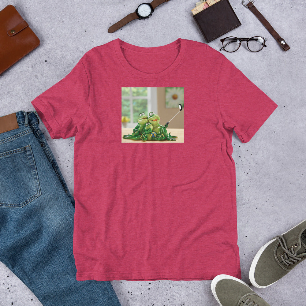 Froggy Family Selfie Short-Sleeve Unisex T-Shirt / Created by Byran Ameigh