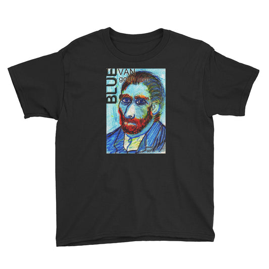 The Blue Van Gogh Logo Youth Short Sleeve T-Shirt / Artist - Margot House