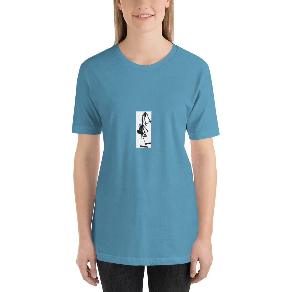 Short-Sleeve Unisex T-Shirt / "Little Girl ant with pig tails" / Artist - Margot House