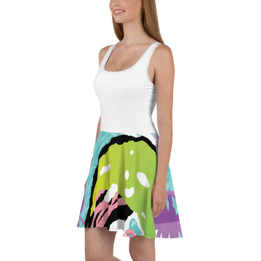 Summer Pop Art Pink Dress / Cretaed by Artist - Bryan Ameigh