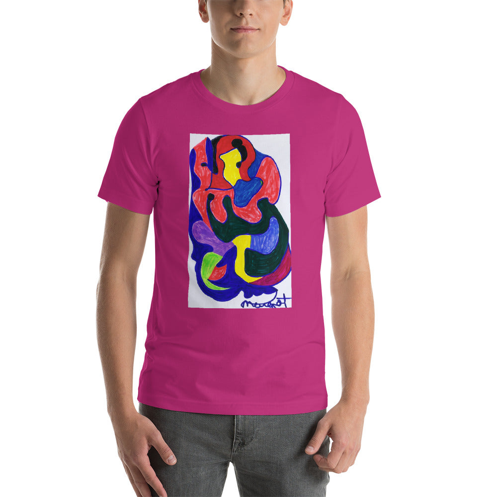 Short-Sleeve Unisex T-Shirt /  "colors melting" by artist Margot House