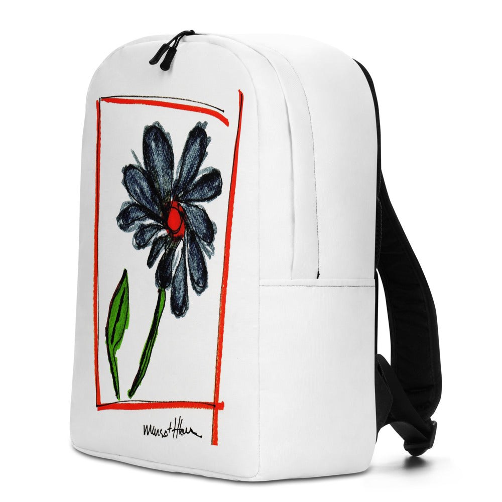 Flower Power Minimalist Backpack/ Artist - Margot House