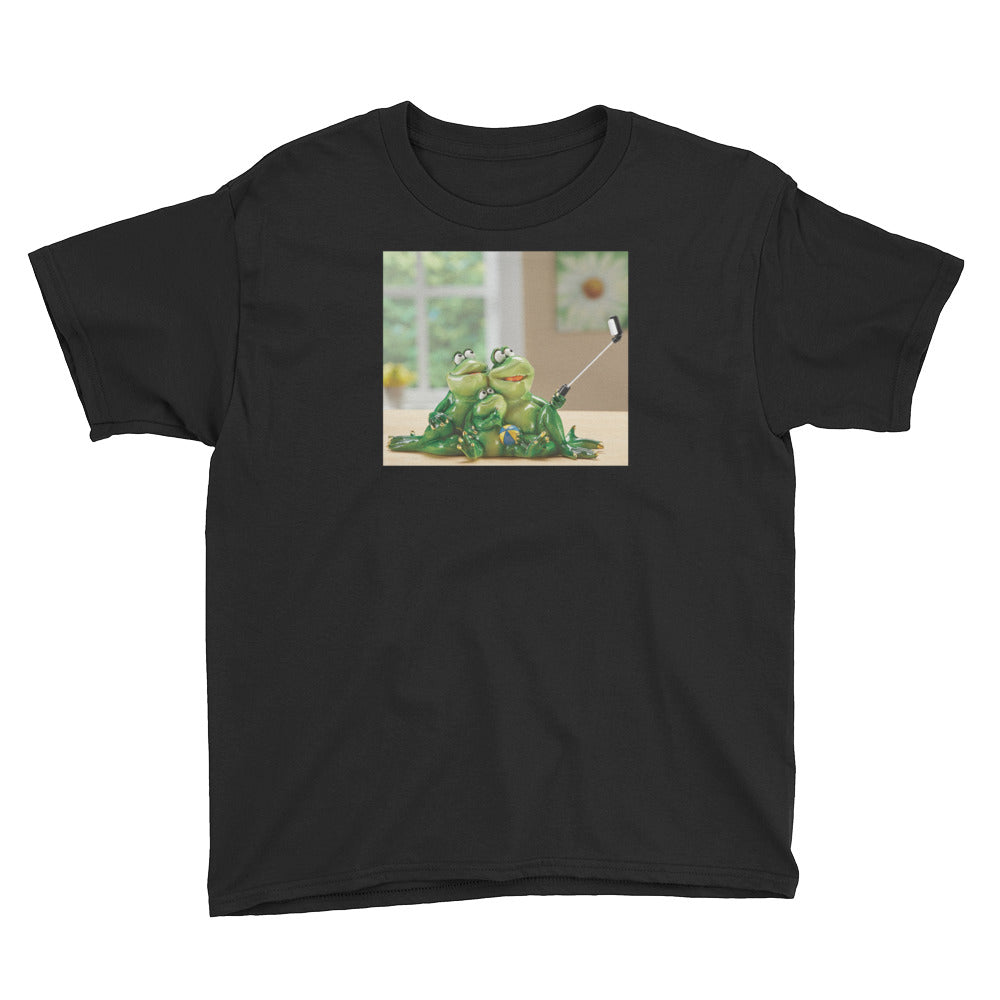 Froggy Family Selfie Youth Short Sleeve T-Shirt / Created by Bryan Ameigh
